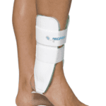 AirCast Ankle Brace providing semi-rigid ankle sprain support