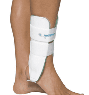 Aircast Ankle Brace AirCast Ankle Brace providing semi-rigid ankle sprain support