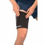 Mueller Thigh Sleeve providing thigh compression support