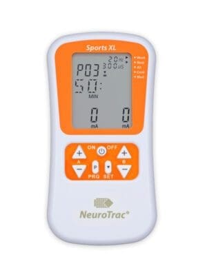 NeuroTrac Sports XL electrical muscle stimulator with electrodes
