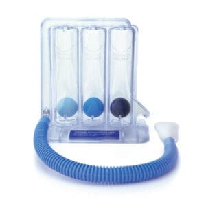 Incentive spirometer used for breathing exercises and lung expansion