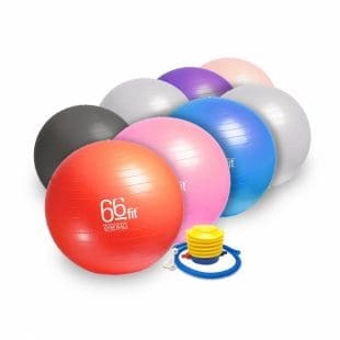 66fit exercise ball for physiotherapy core training