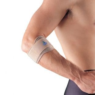 How to wear a tennis elbow brace on the forearm