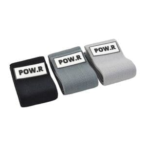 POW.R wide fabric loop resistance band for glute strengthening
