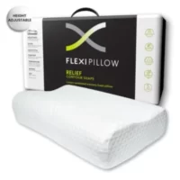 FlexiPillow Relief Contour Pillow supporting cervical spine alignment