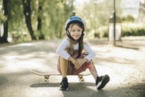 NDIS participant practising supported squat to build leg strength