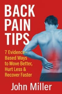 Back Pain Tips book cover by physiotherapist John Miller