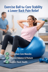 exercise ball for lower back pain core stability exercise