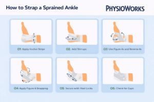 How to tape an ankle for sport in six clear steps