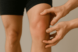 patella maltracking assessment with kneecap alignment testing during knee physiotherapy