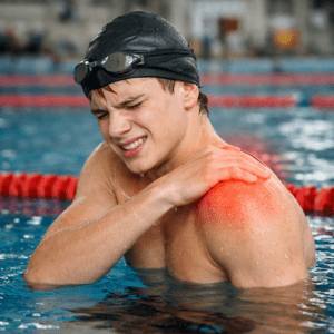 swimming injuries shoulder pain in competitive adolescent swimmer