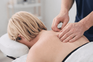 What is a trigger point muscle assessment during massage therapy