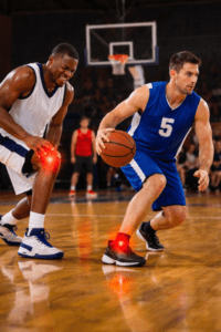 Basketball injuries during cutting and landing stress knees and ankles