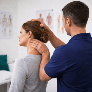 Headache and migraine relief physiotherapy neck assessment in Brisbane clinic