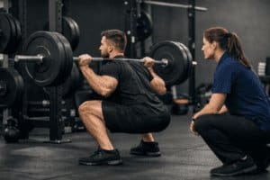 Weightlifting injuries during barbell squat assessed by physiotherapist
