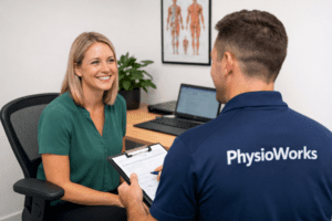Corporate wellness ergonomic workstation assessment by physiotherapist