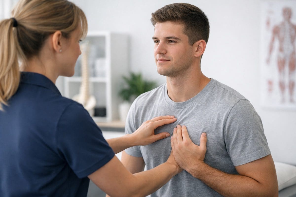 costochondritis chest pain rib joint assessment by physiotherapist