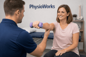 Lupus physiotherapy strength exercise for shoulder joint support