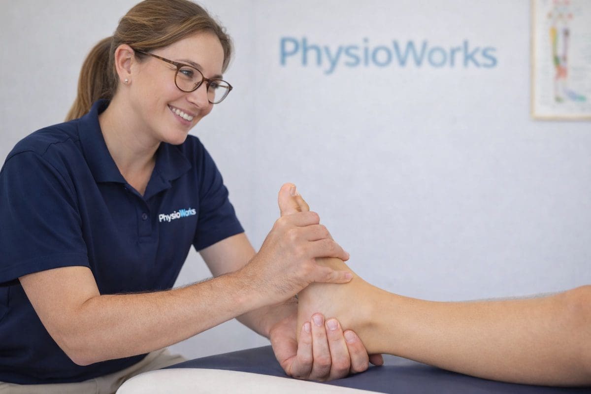 Ankle Joint Mobilisation Physiotherapy Treatment Joint mobilisation ankle treatment with controlled physiotherapy glide technique