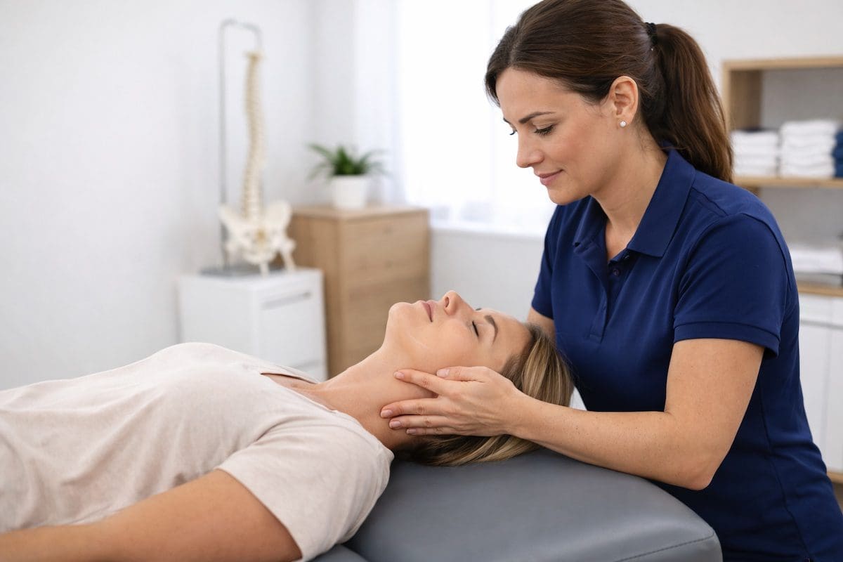cervical-mobilisation-physiotherapy-neck-pain-brisbane Physiotherapy cervical mobilisation for neck pain improving joint movement and reducing stiffness