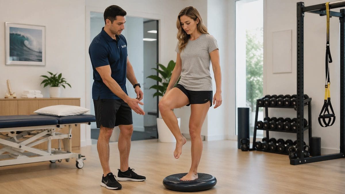 Chronic ankle instability assessment using single-leg balance control test