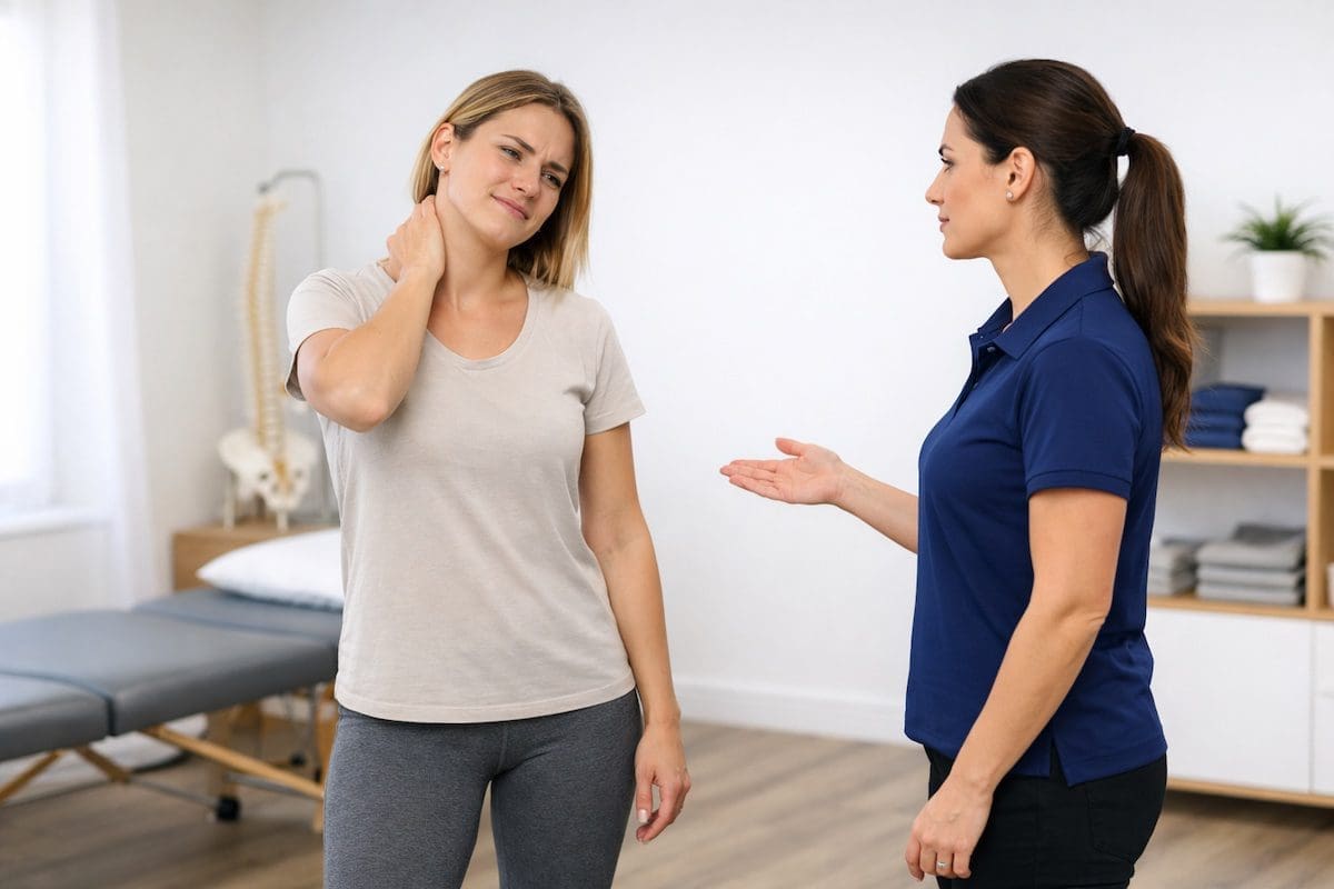 neck-pain-without-injury-physiotherapy-assessment-brisbane Neck pain without injury physiotherapy assessment during cervical movement testing