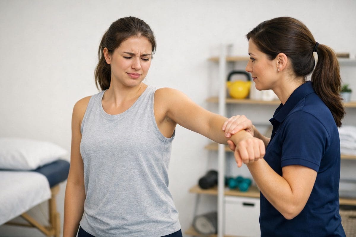rotator-cuff-tear-physiotherapy-shoulder-strength-test Rotator cuff tear physiotherapy shoulder strength test with resisted arm lift