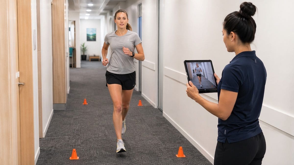 Shin splints running gait assessment reviewing lower leg load control