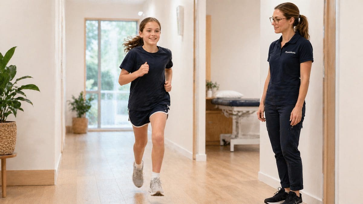 child running pain free after sever’s disease recovery
