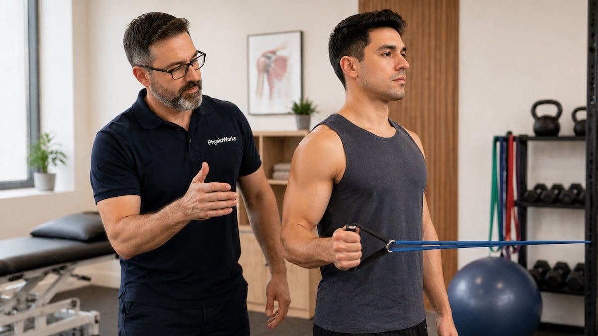 shoulder-dislocation-rehab-rotator-cuff-exercise shoulder dislocation rehab external rotation exercise with resistance band