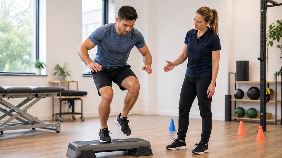 ACL Injury Prevention Landing Control ACL injury prevention knee alignment during step-down landing control drill