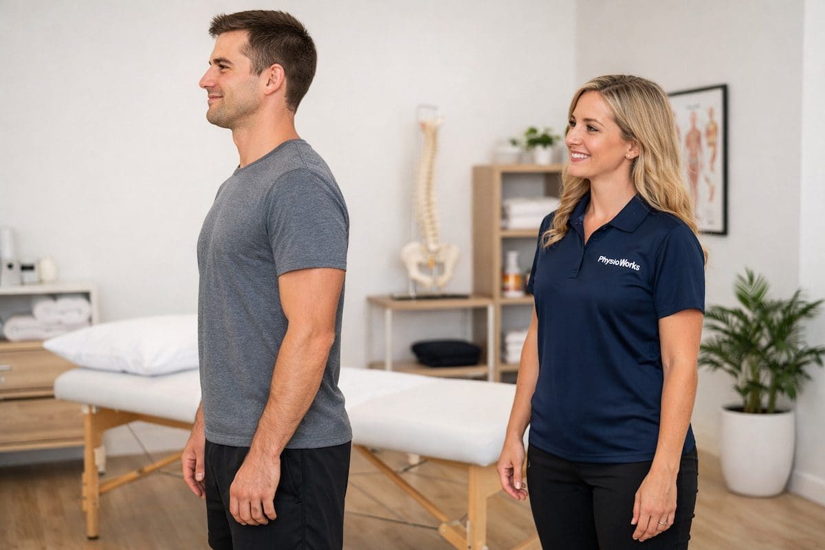 thoracic-posture-improvement-physiotherapy thoracic posture improvement physiotherapy patient standing upright with relaxed shoulders