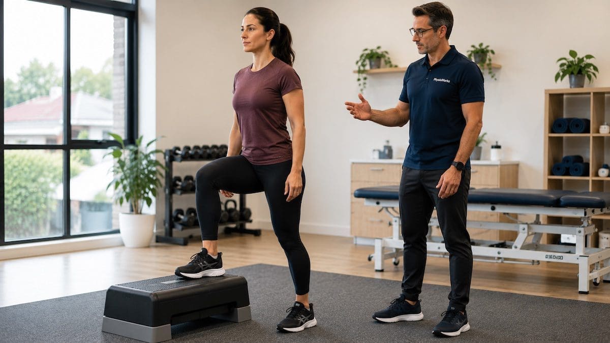 Musculoskeletal physiotherapy step-up rehabilitation for confident movement
