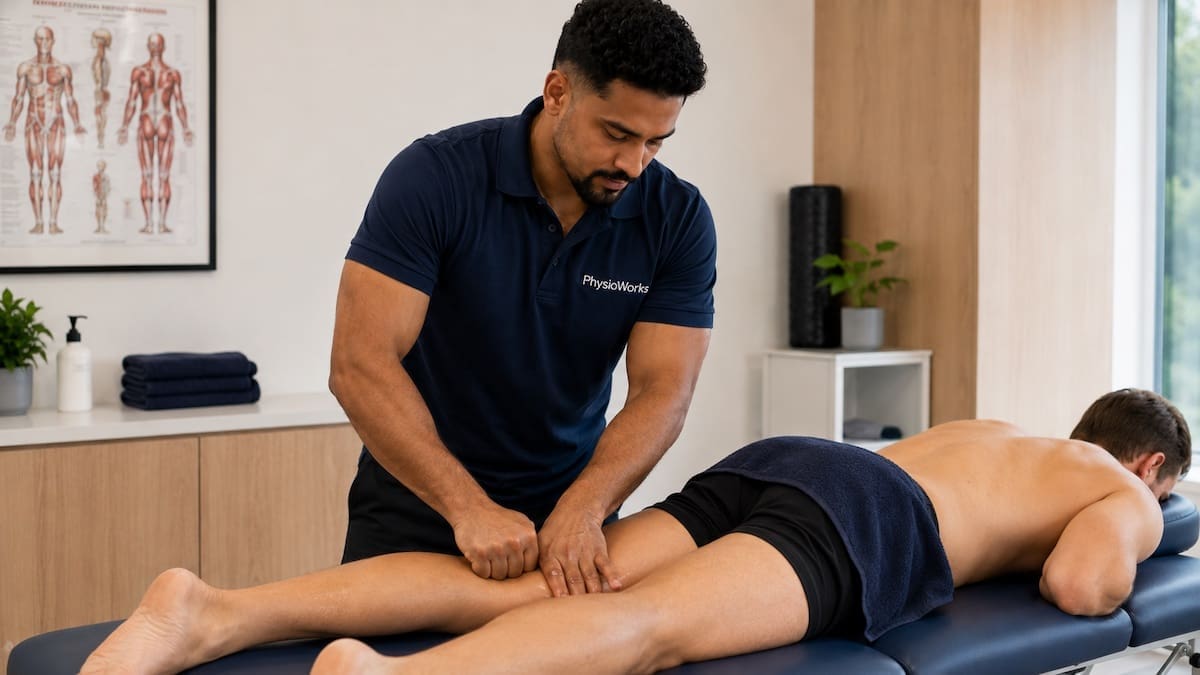 sports massage hamstring trigger point treatment supporting athletic recovery