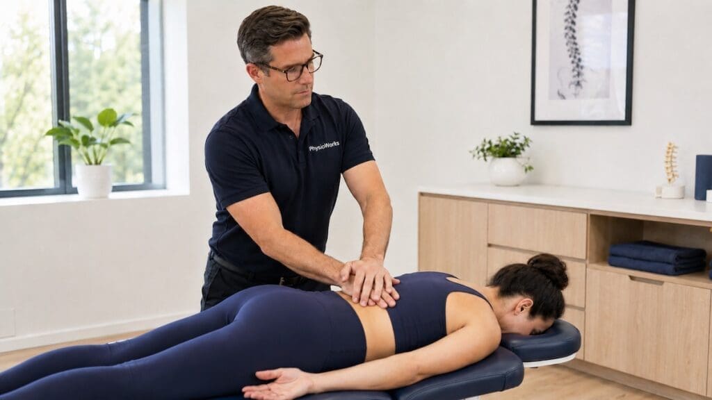 thoracic-facet-joint-pain-mobilisation-treatment Thoracic facet joint pain mobilisation treatment for mid-back joint stiffness