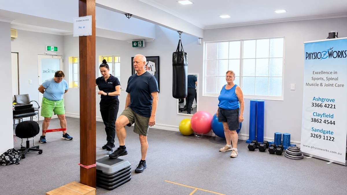 Healthy ageing exercise over 70 using supervised balance step-up training