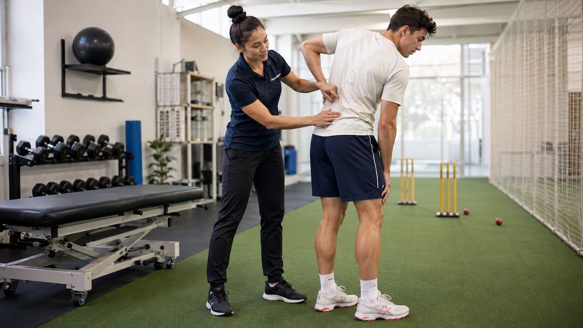 Cricket injuries lumbar spine assessment for fast bowler back pain