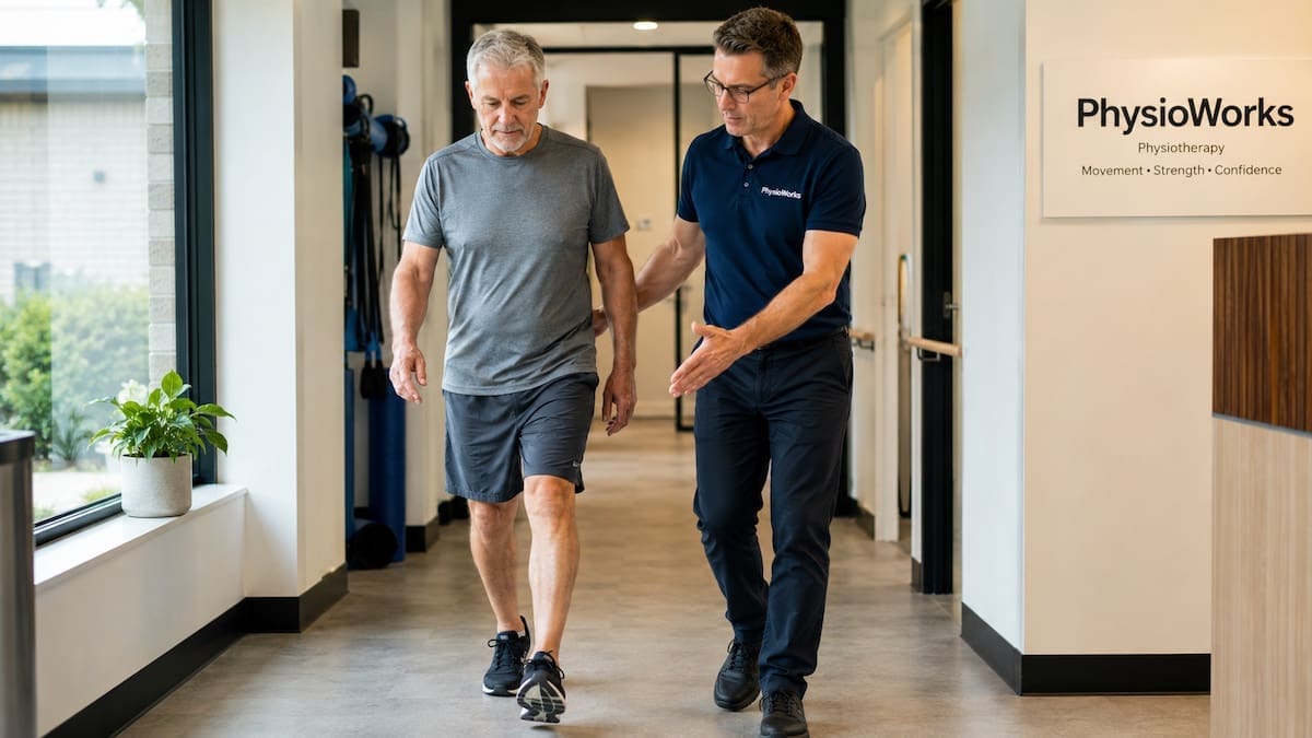 Gait analysis walking retraining coaching step length and foot clearance