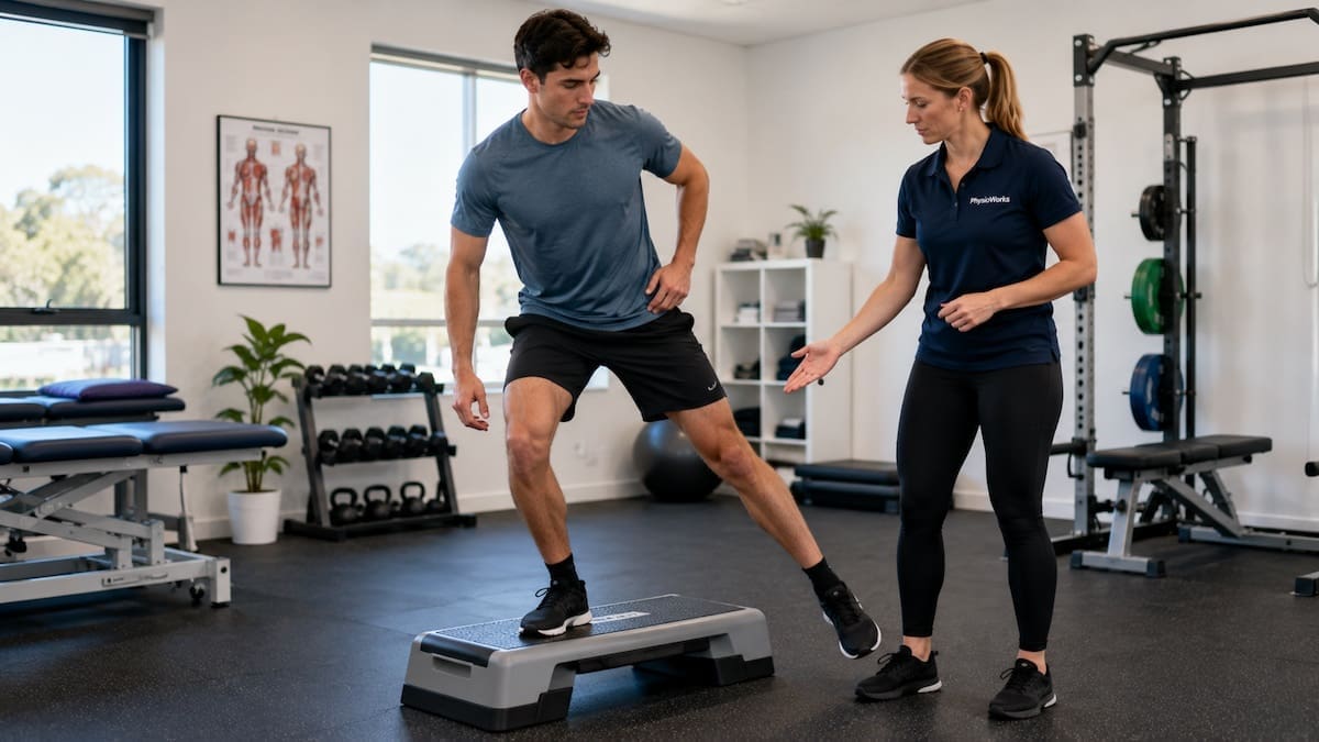 Groin pain lateral step control rehab