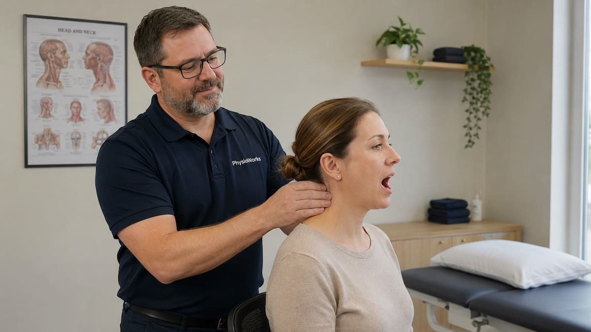 headache-neck-jaw-upper-cervical-jaw-assessment Headache neck and jaw pain upper cervical spine and jaw movement assessment