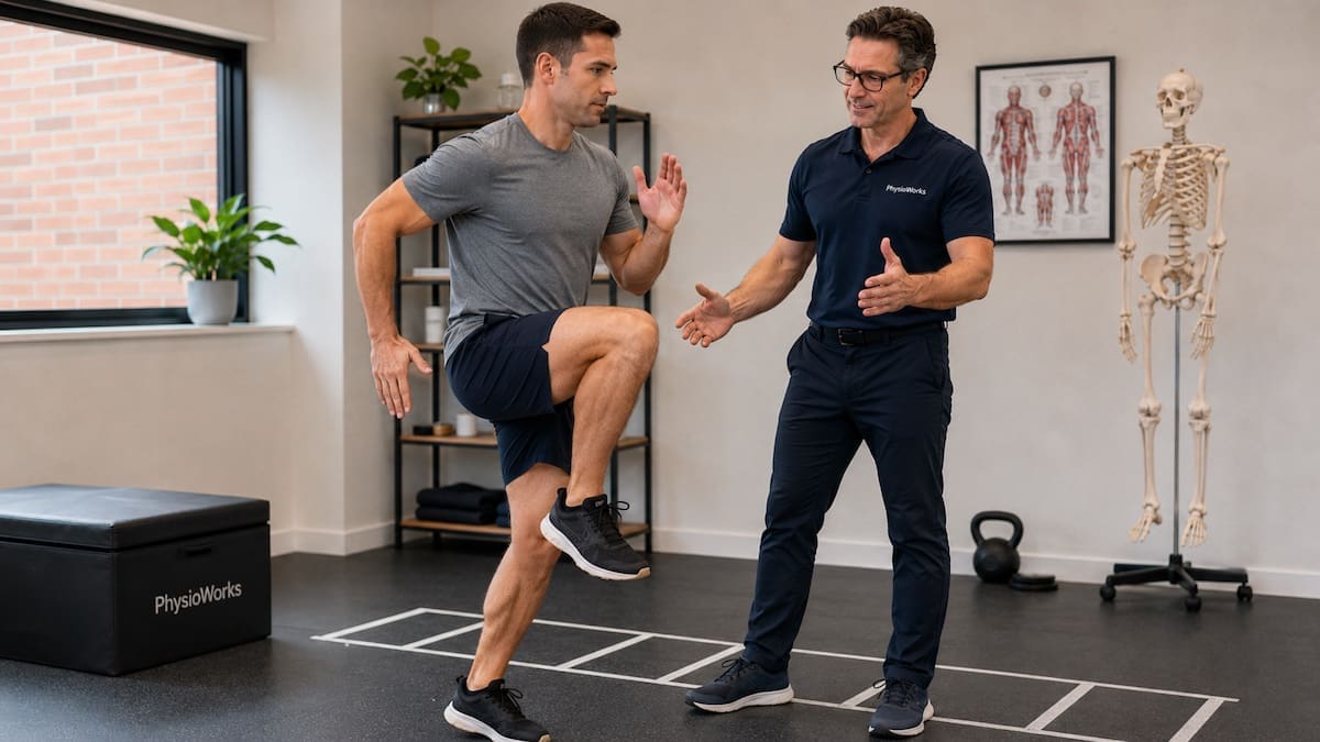 Muscle injury diagnosis guiding posterior thigh hamstring return to running