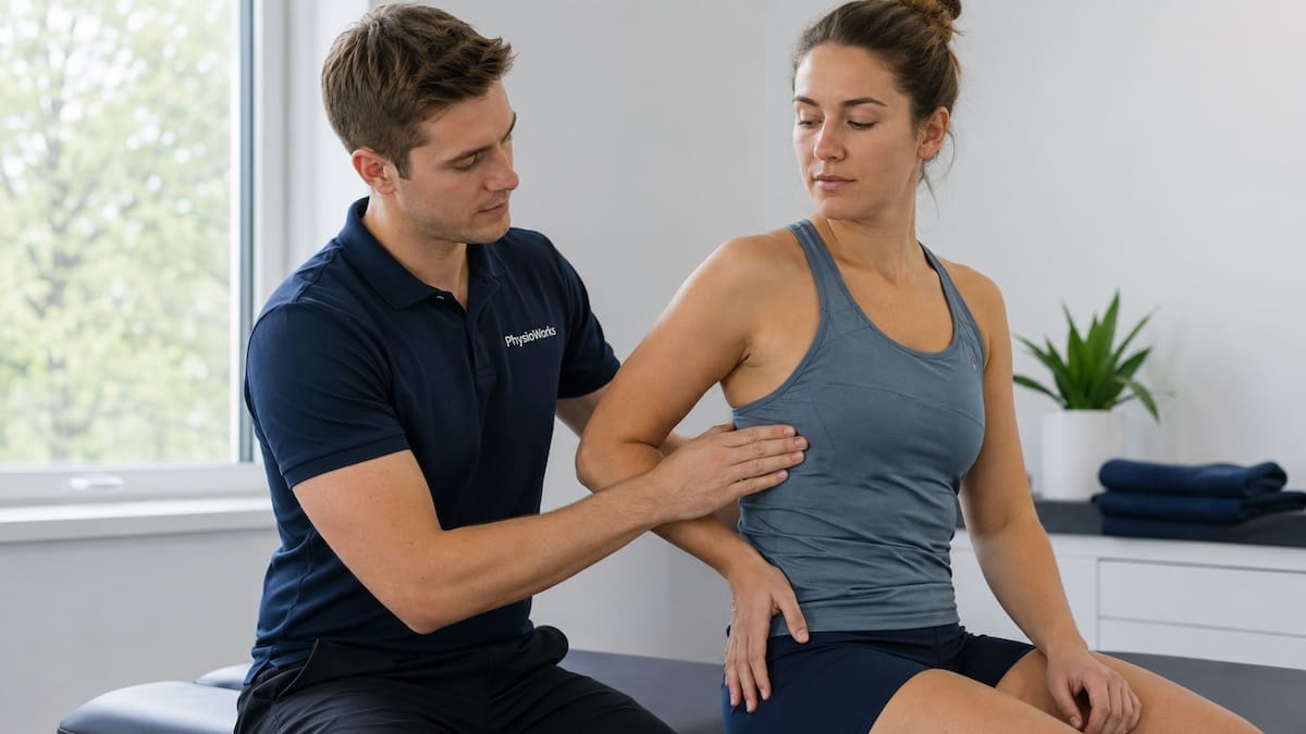 rib stress fracture assessment of left lateral ribs in female rower