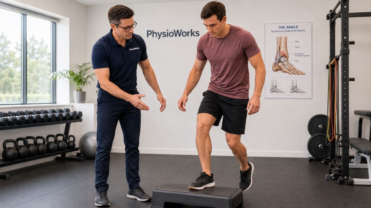 syndesmosis injury treatment return to sport ankle step-down test