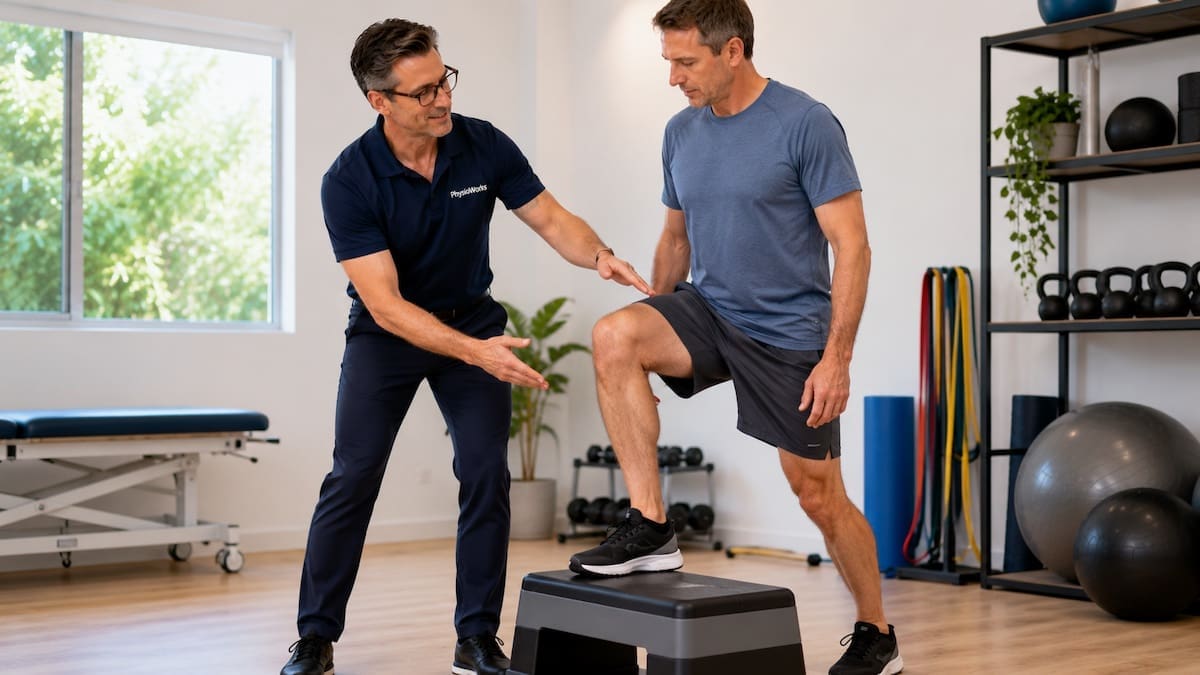 Torn meniscus heal without surgery tibiofemoral knee step-up rehab