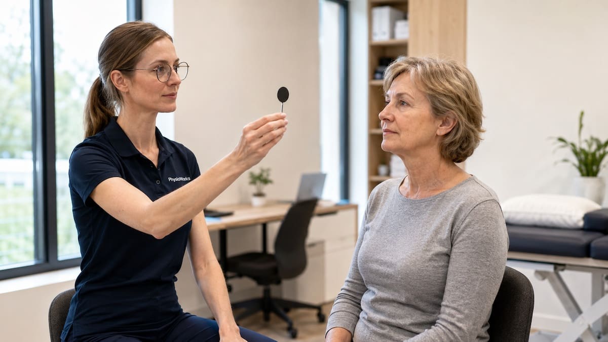 vertigo-treatment-physiotherapy-vestibular-eye-assessment Vertigo treatment physiotherapy vestibular eye movement assessment