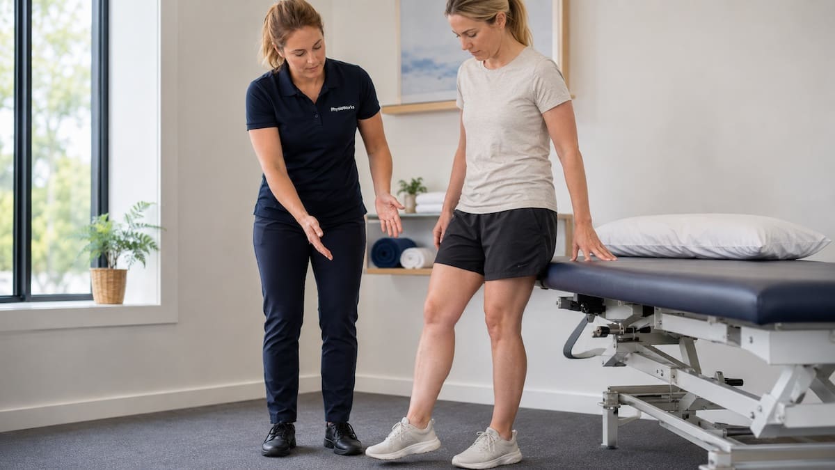Acute soft tissue injury weight shift exercise for safe ankle loading