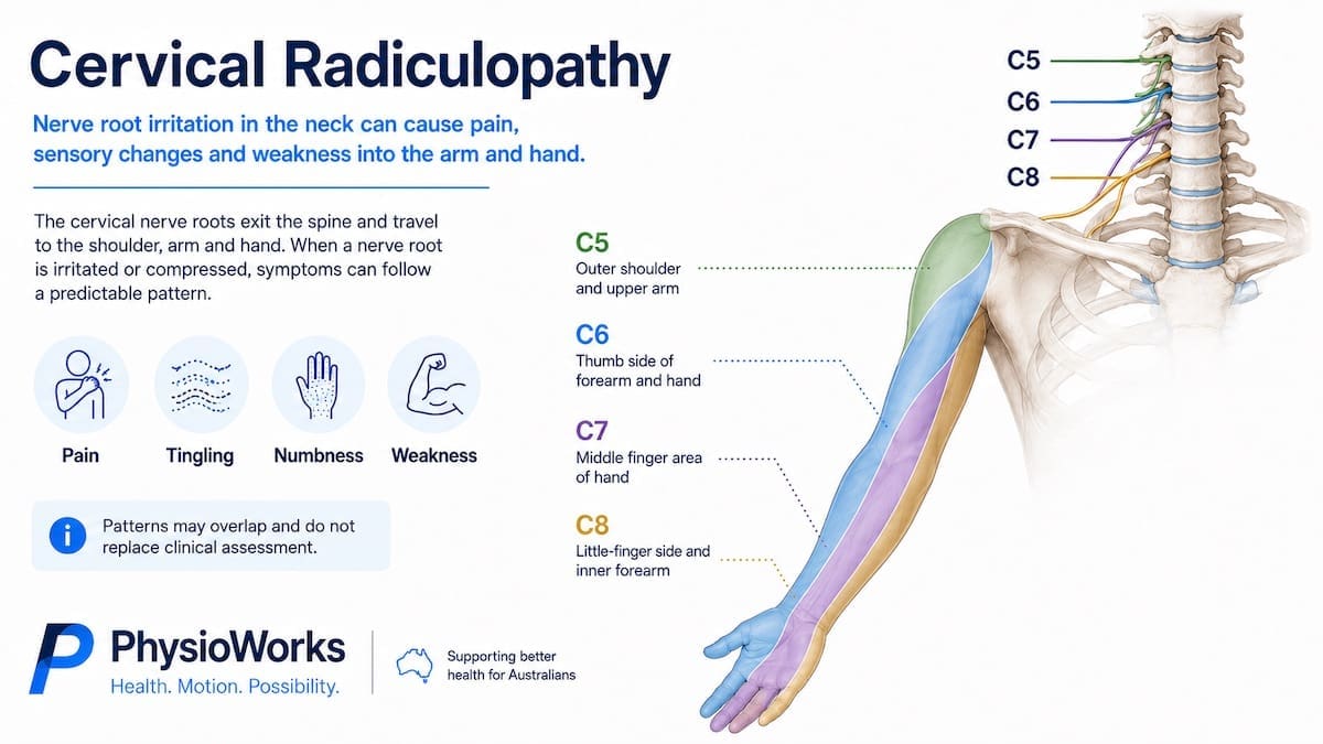 cervical-radiculopathy-c5-c8-symptom-patterns C5 to C8 cervical radiculopathy arm and hand symptom patterns